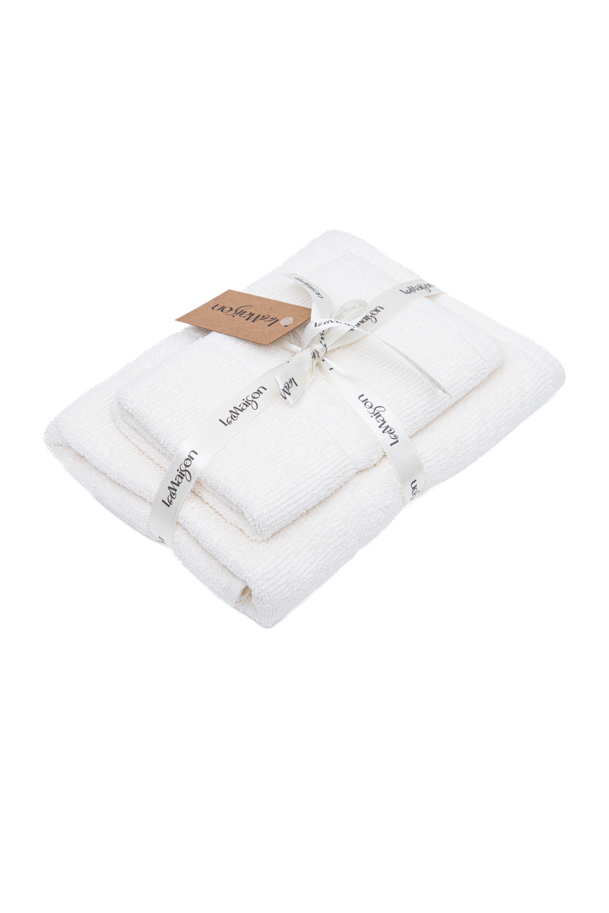 Asciugamano con ospite Bianco in cotone 550gsm | In vari disegni