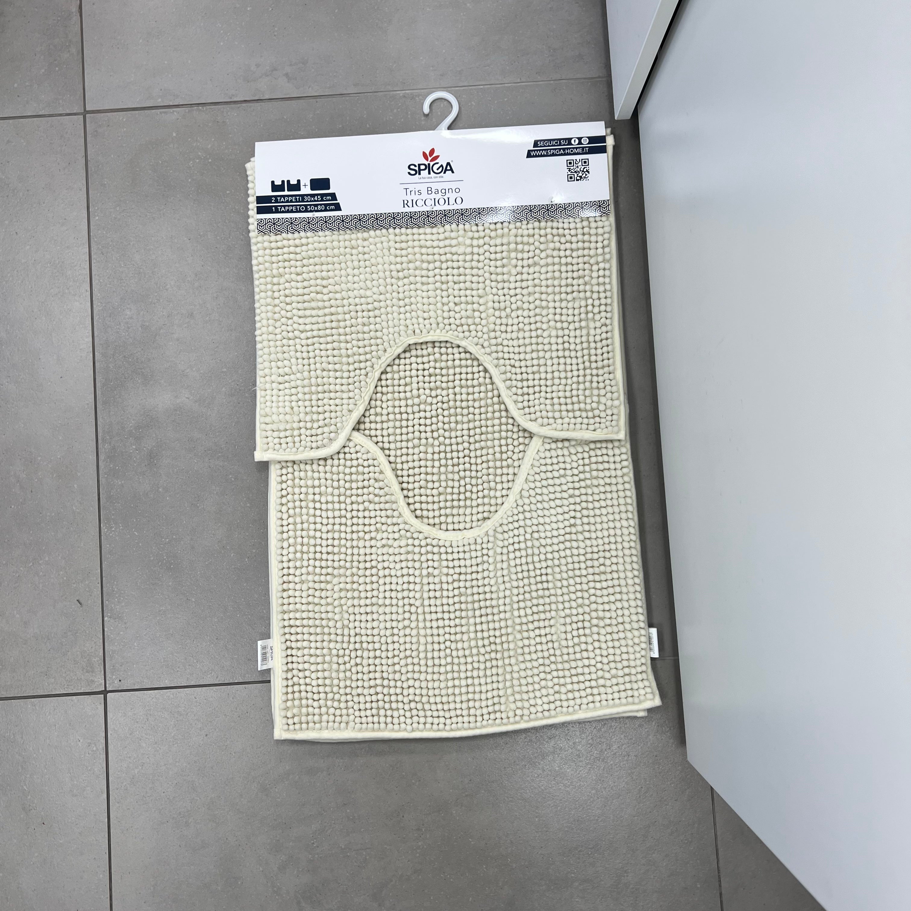Tappeto Ricciolo Bagno — 60x100cm in varie colorazioni