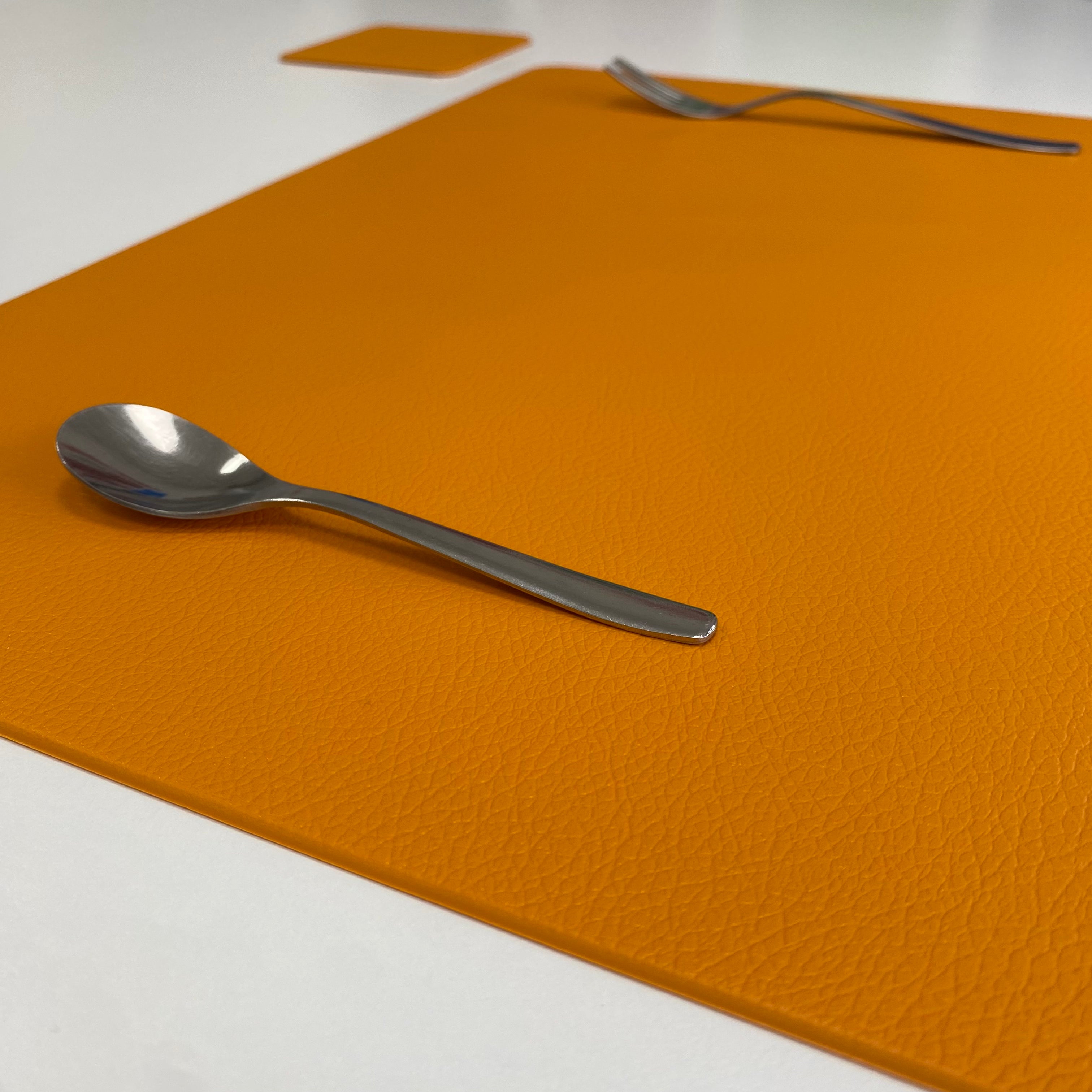 2 Set da colazione Rettangolare con sottobicchiere - Arancione