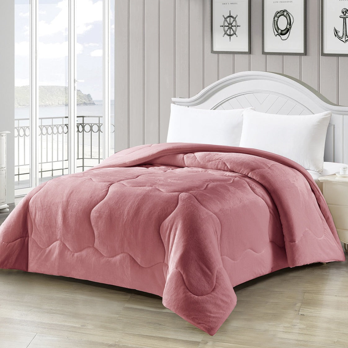 Piumone Invernale Dolce Notte Rosa - In varie misure