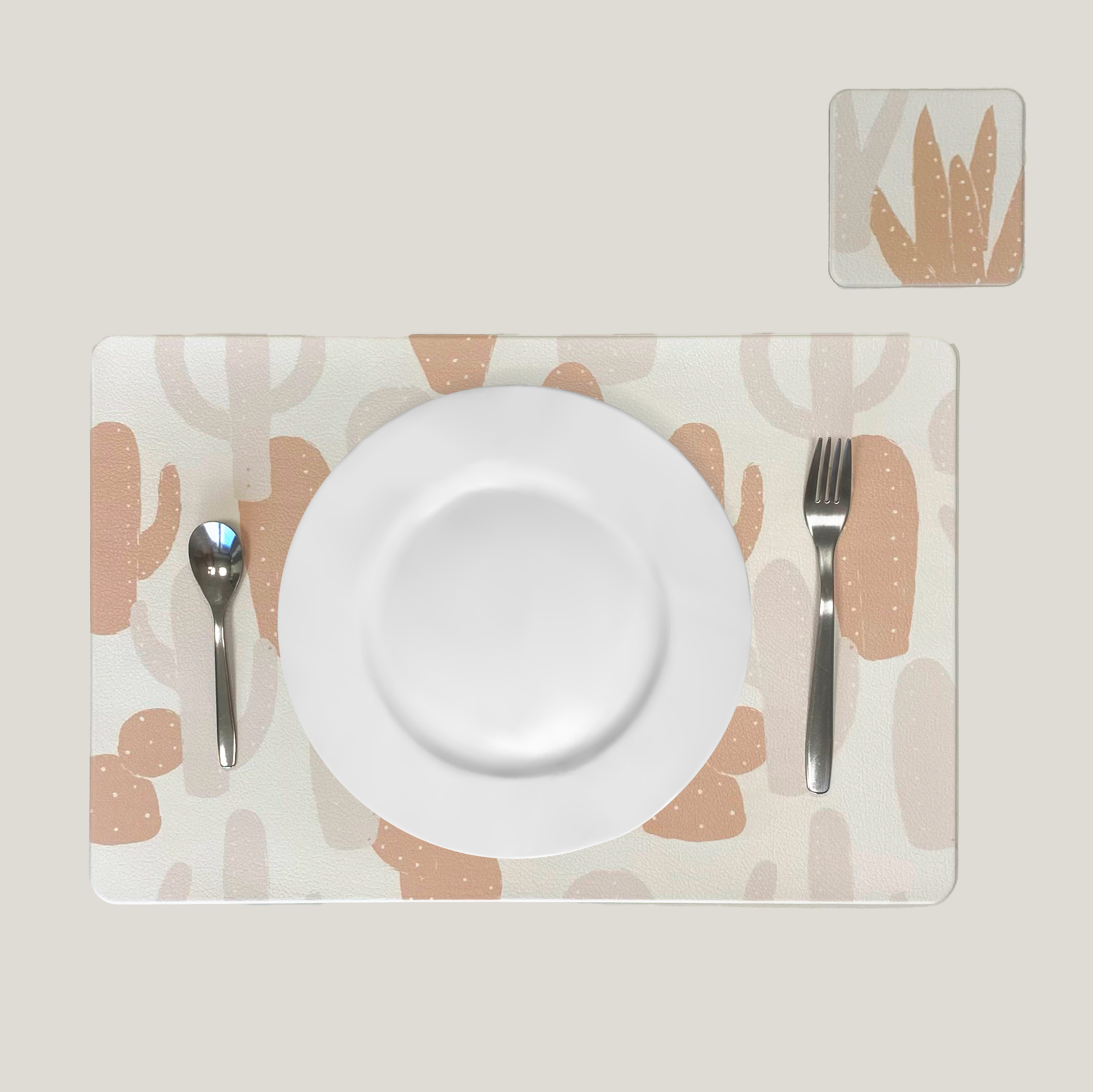 2 Set da colazione con sottobicchiere Stampato - In varie misure e fantasie