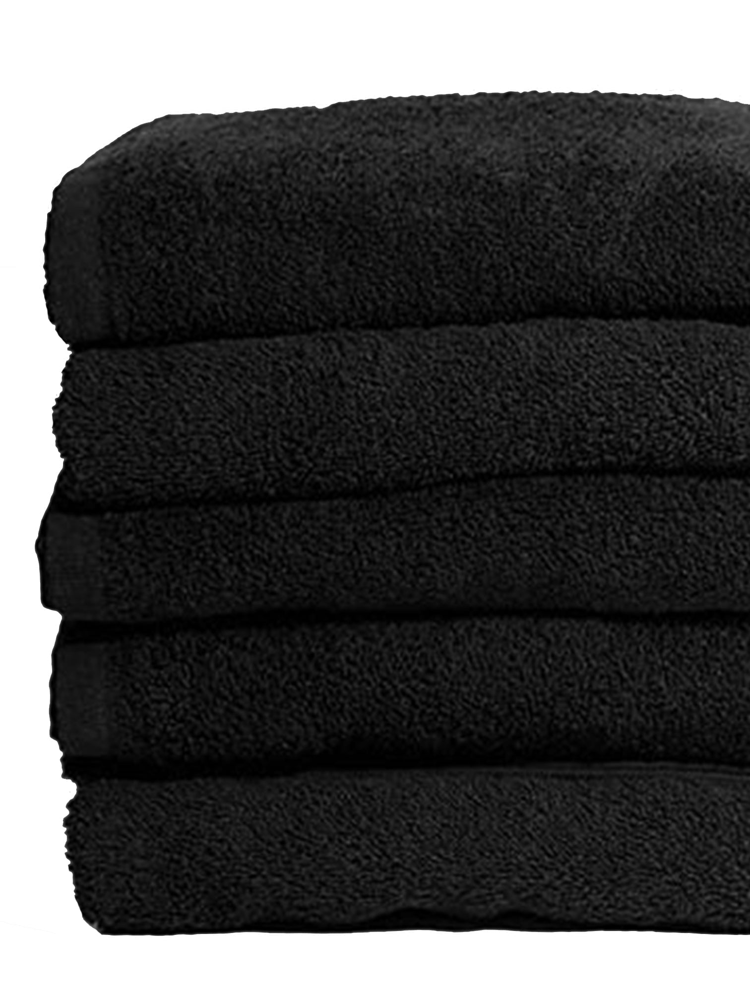 Set professionale 6 pezzi asciugamano nero - in varie misure