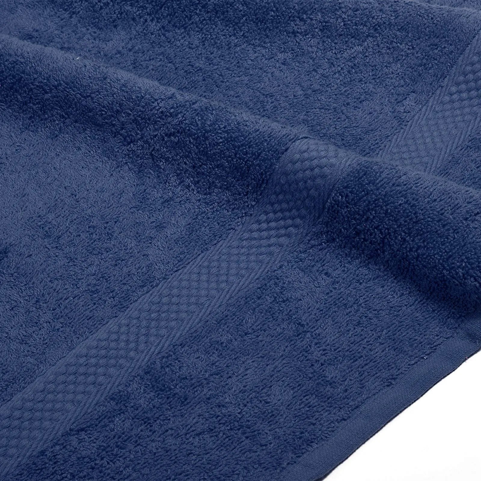 asciugamano ospite telo bagno caleffi blu indigo cotone