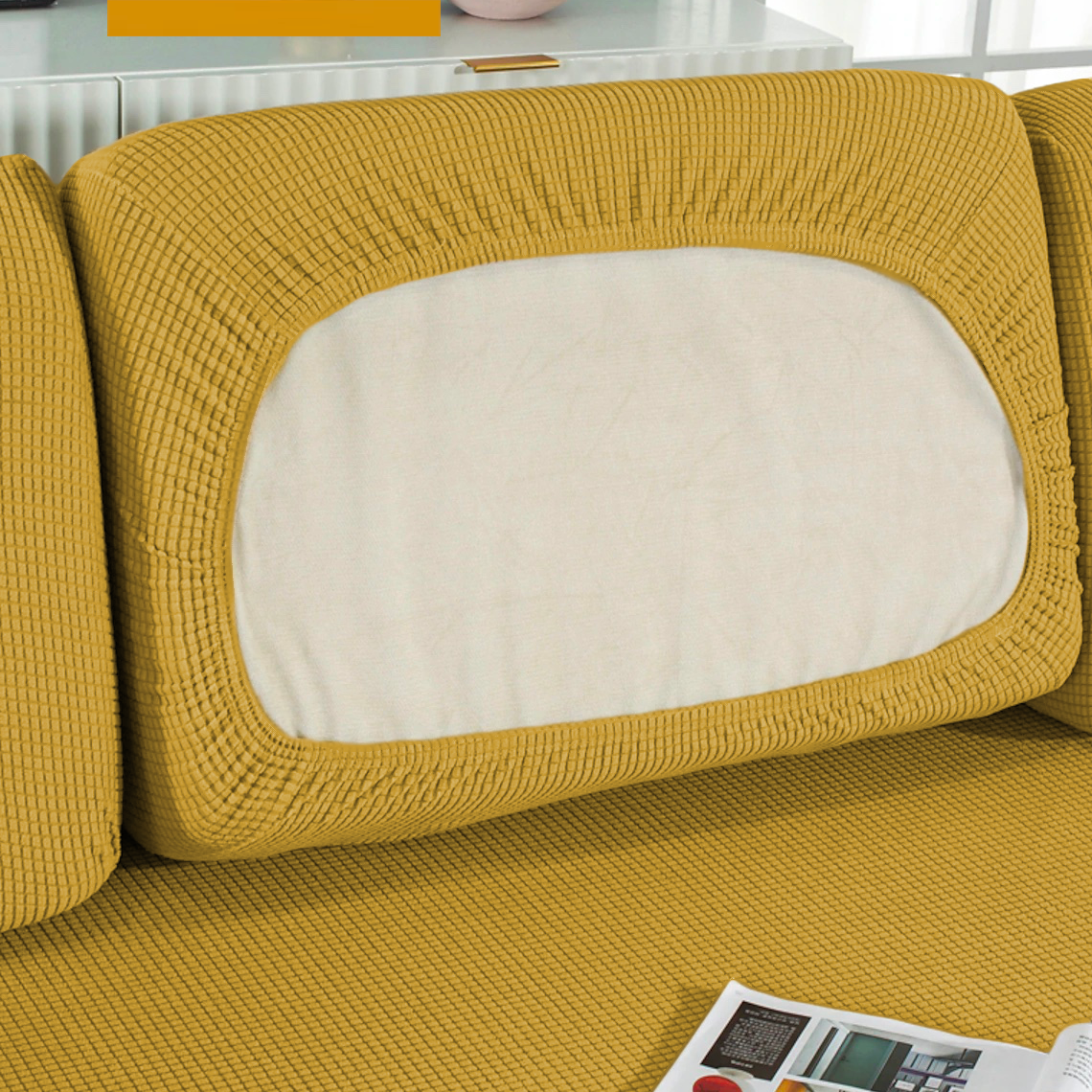 Coppia copriseduta divano antimacchia - seduta singola 50x75cm in varie colorazioni