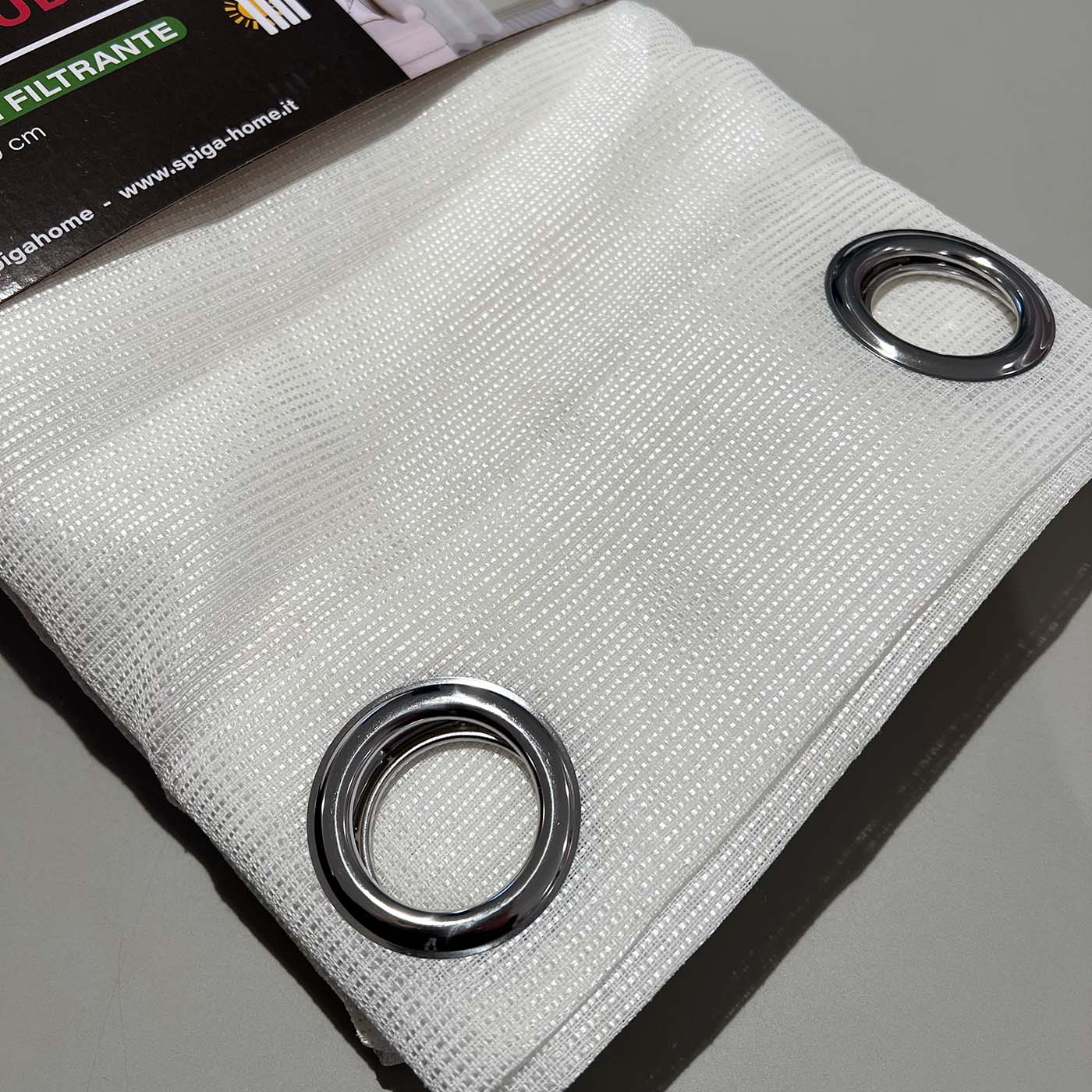 tenda Ludovica semi oscurante bianco
