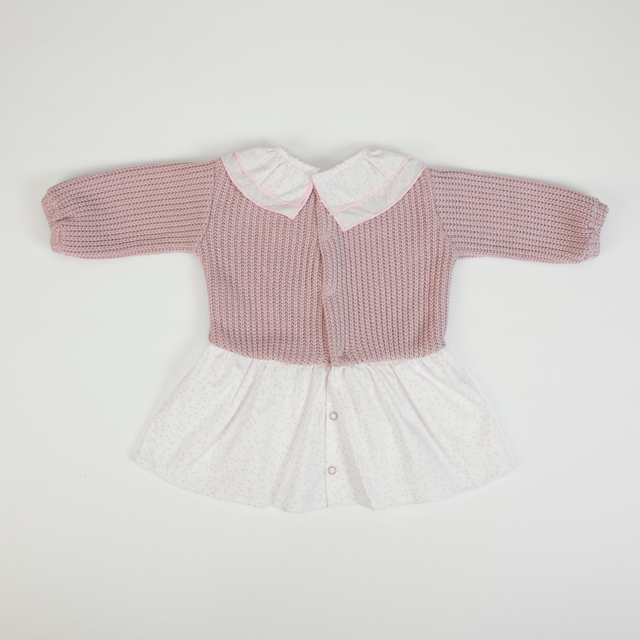 Abito bimba con Rosa dalla 3 alla 12 mesi - FS BABY