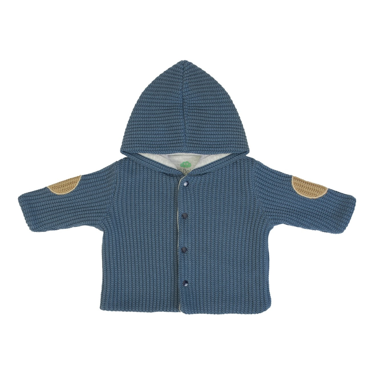 Poncho Blu imbottito con Bottoni - Dalla 0 alla 24 mesi - FS BABY