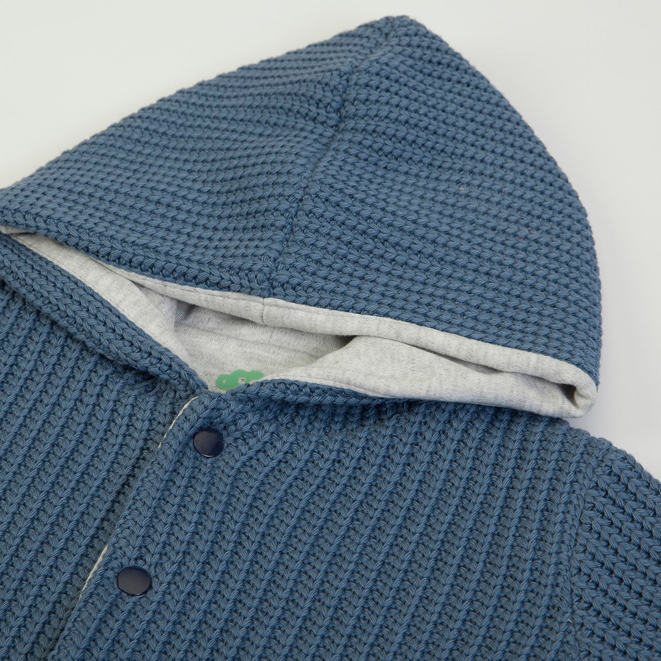 Poncho Blu imbottito con Bottoni - Dalla 0 alla 24 mesi - FS BABY