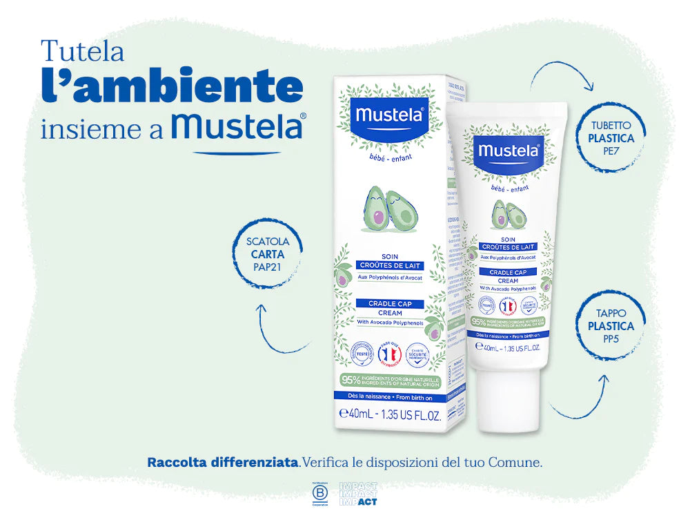 Trattamento Crosta Lattea bambini e neonati 40ml - Mustela