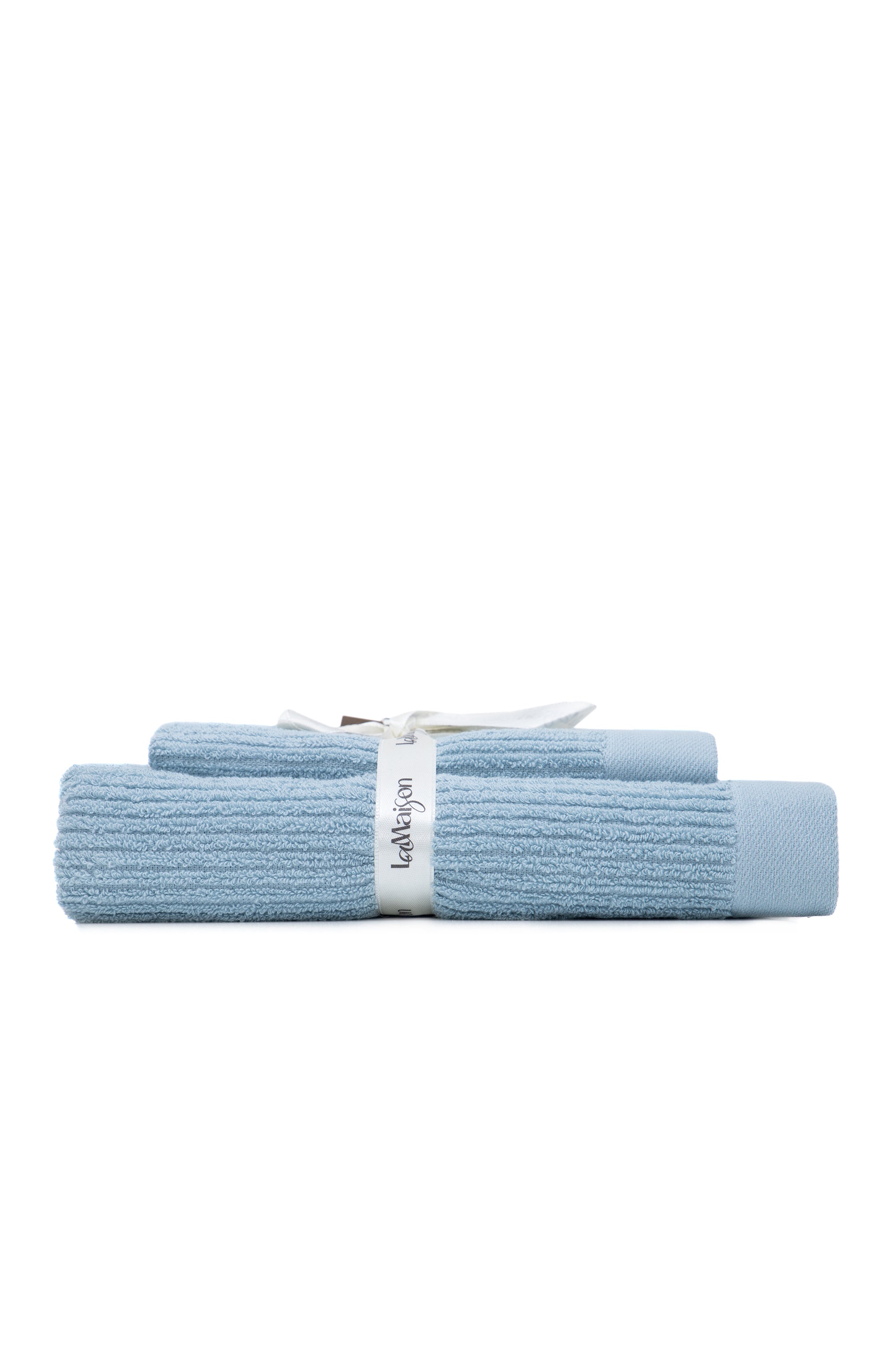 Asciugamano con ospite azzurro in cotone 550gsm  | In vari disegni