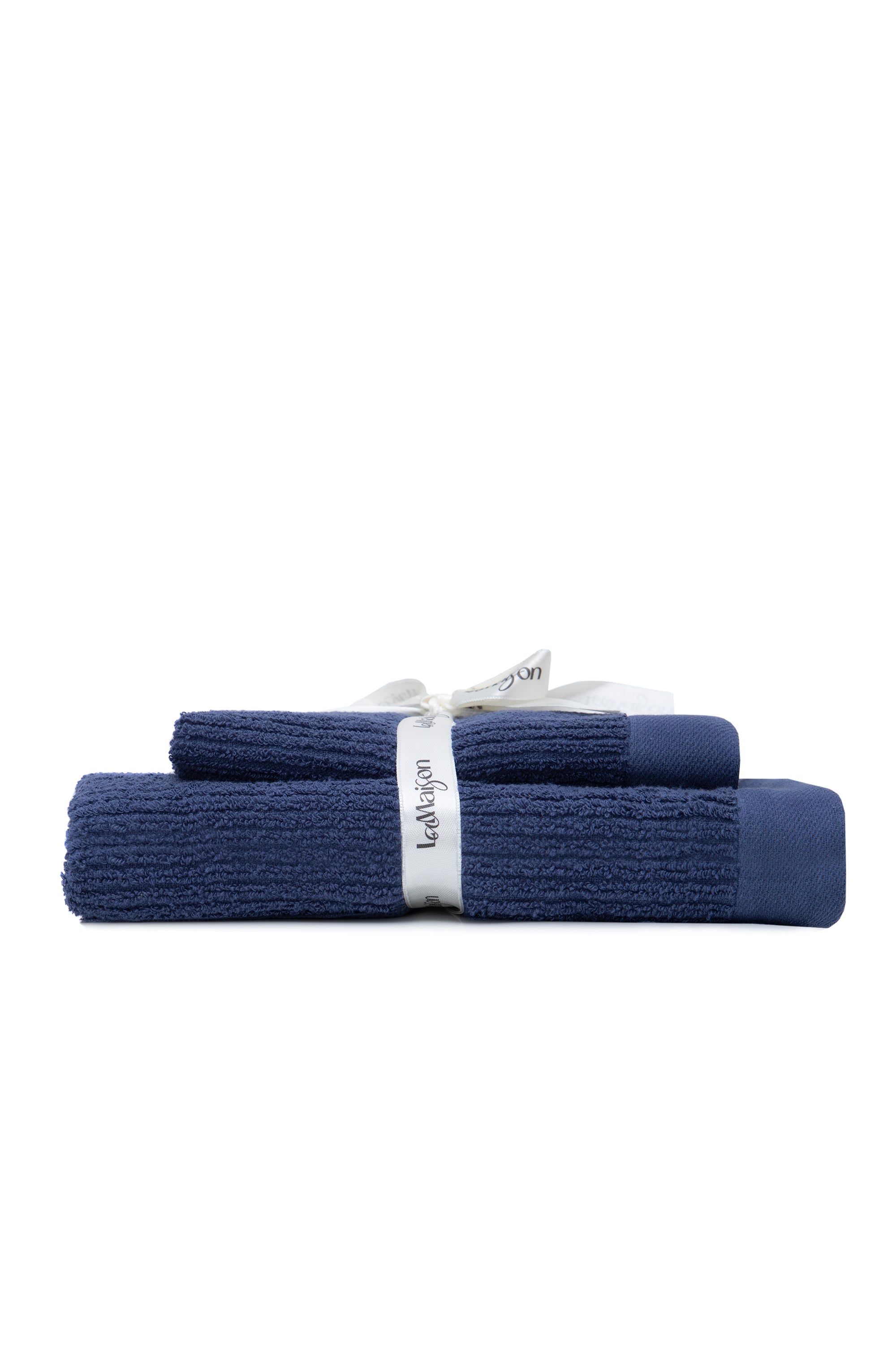 Asciugamano con ospite Blu in cotone 550gsm | In vari disegni
