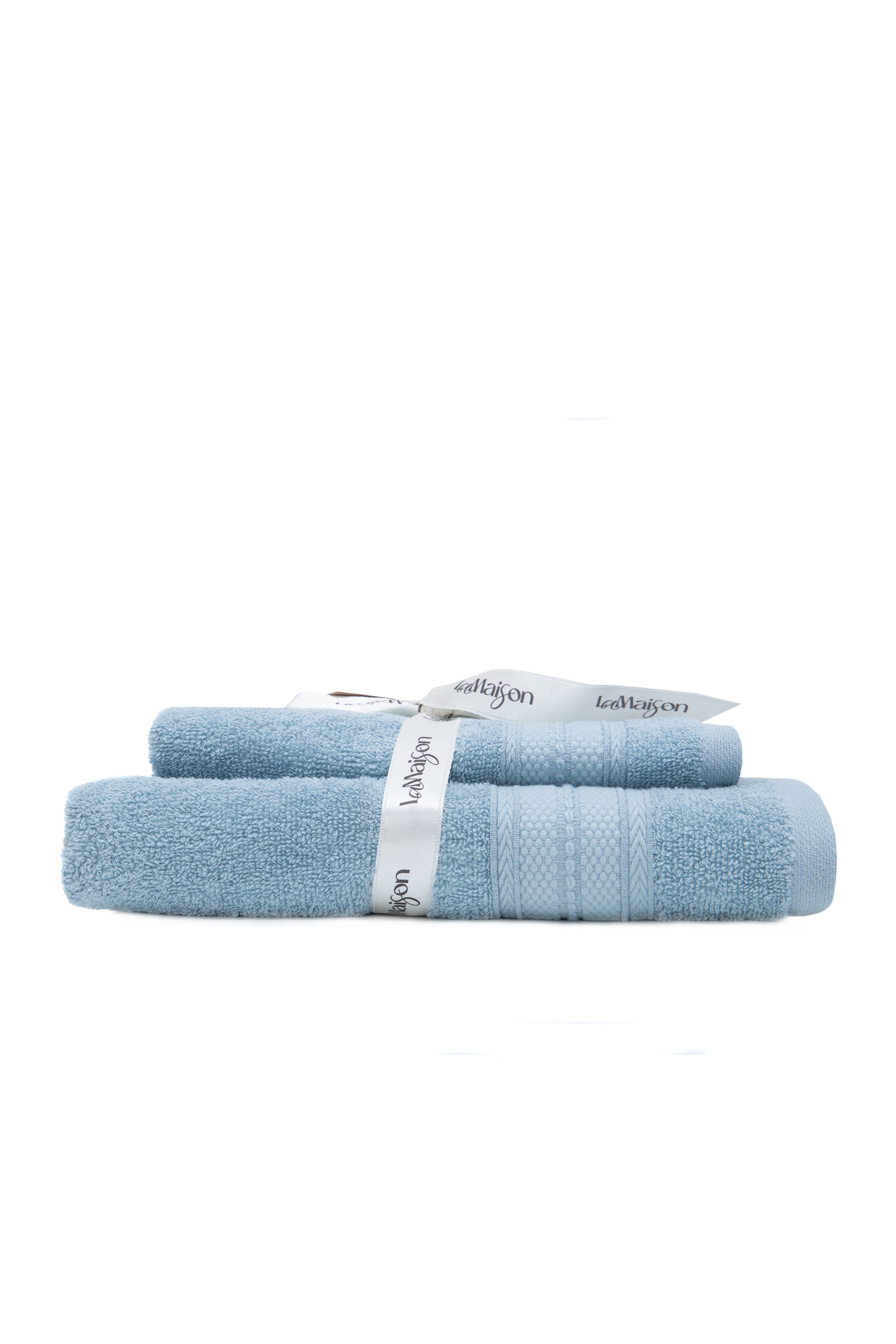 Asciugamano con ospite azzurro in cotone 550gsm  | In vari disegni