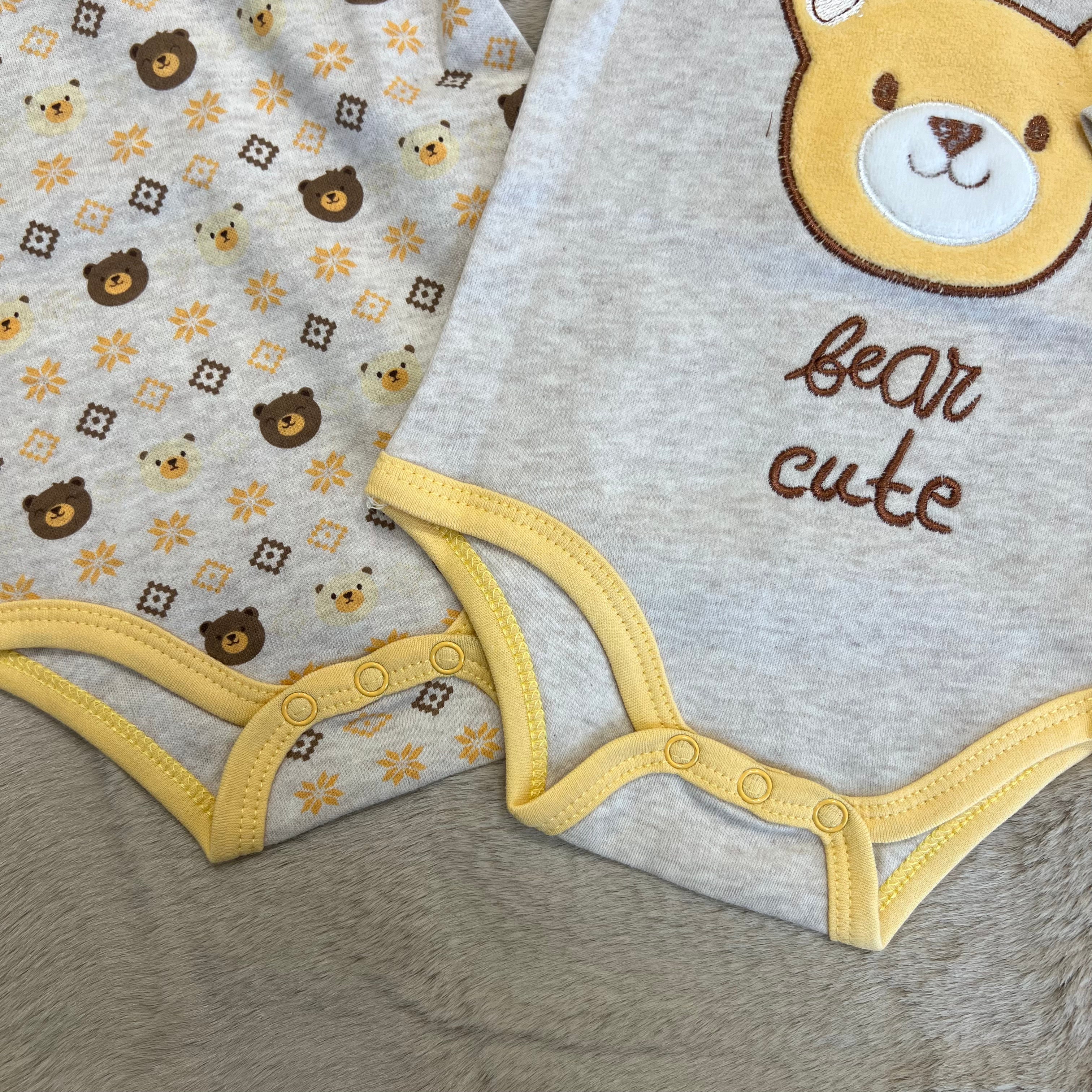 Set 2 Body in caldo cotone - Dalla 0 alla 12 mesi - FS BABY