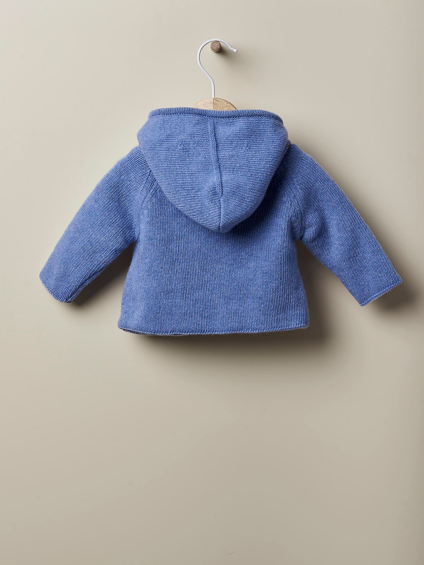 Cappotto in lanamerino e cashmere da 6 a 12 mesi blu - WEDOBLE