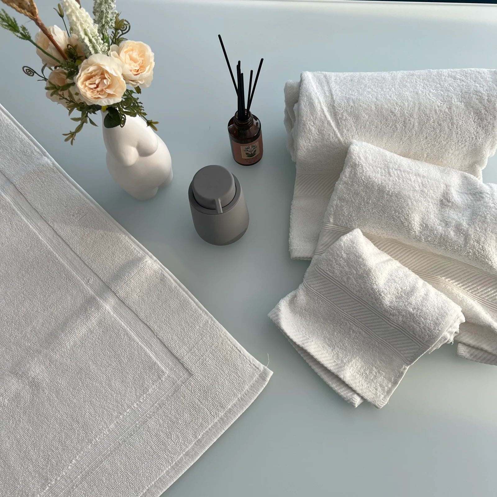 Asciugamano + ospite Prestige - Bianco