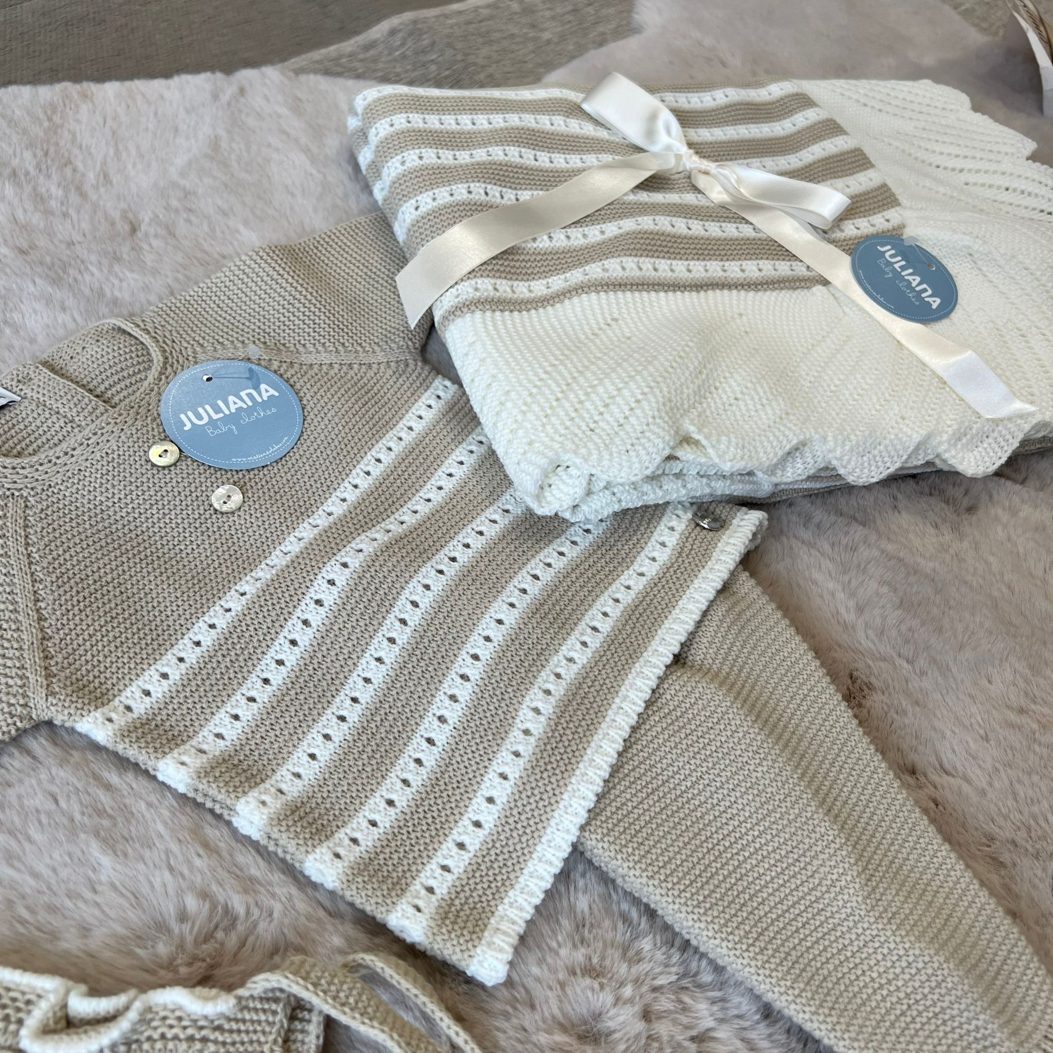 Corredino nascita invernale bimba Beige - Juliana