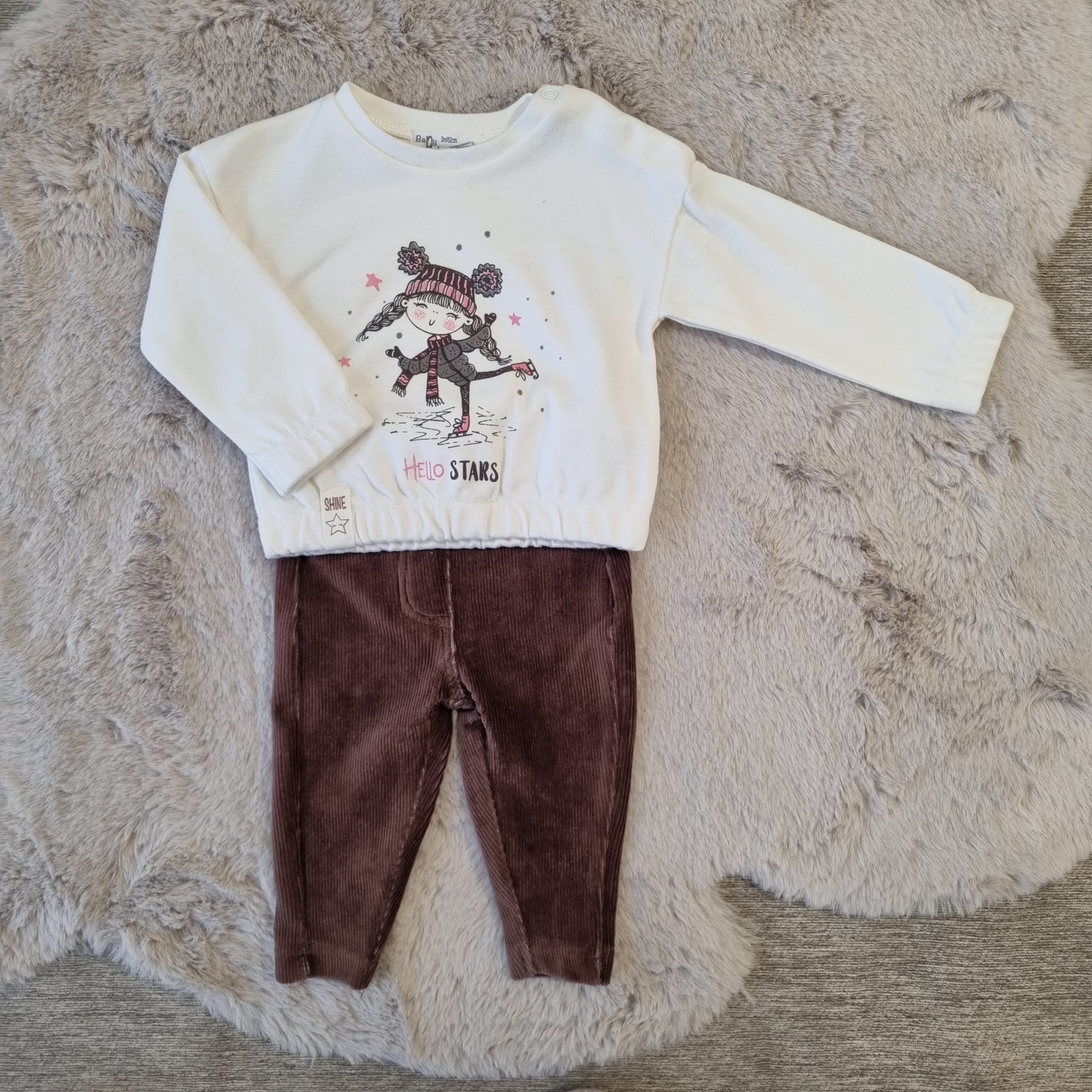 Completino con felpa e pantalone 3 e 6 Mesi - Babybol