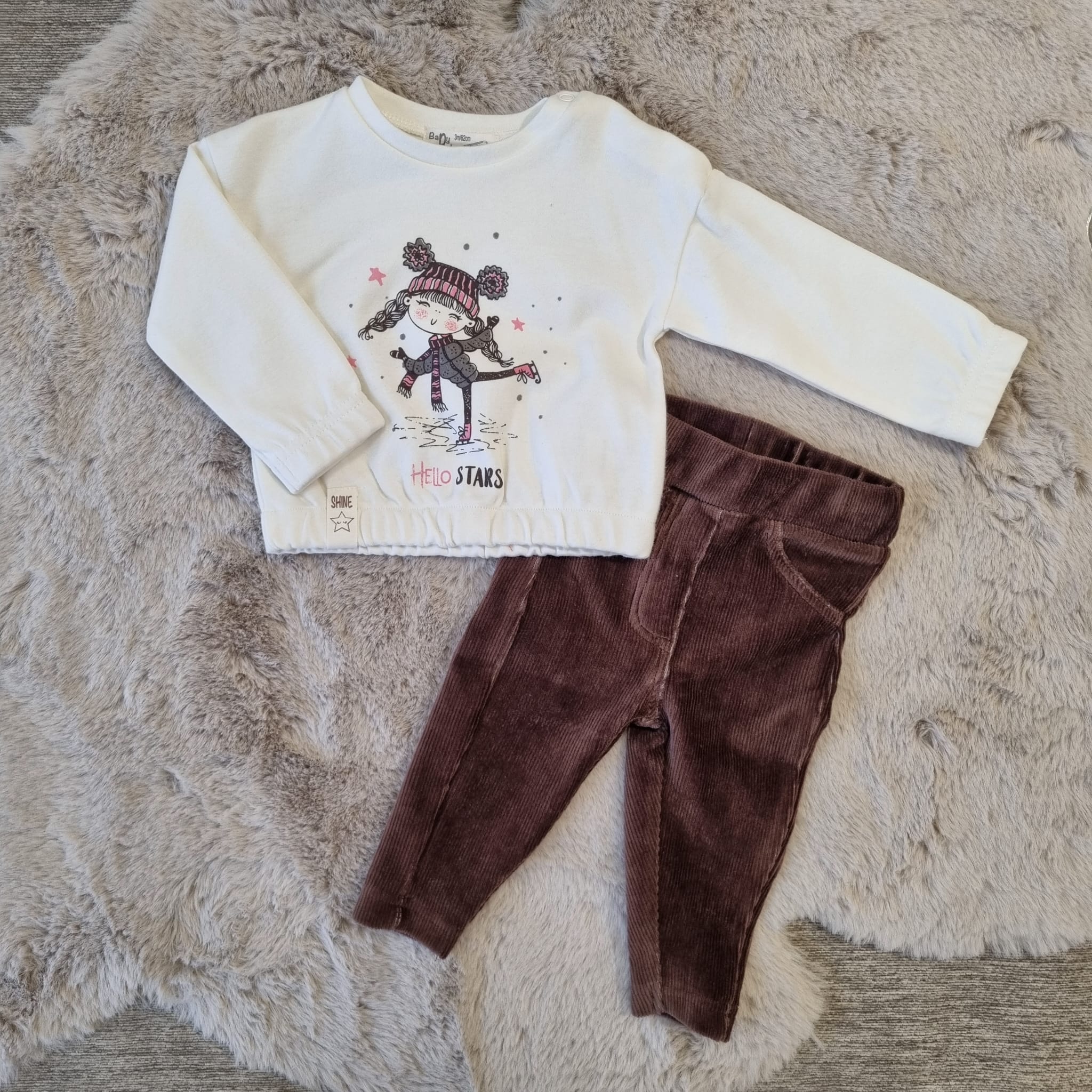 Completino con felpa e pantalone 3 e 6 Mesi - Babybol