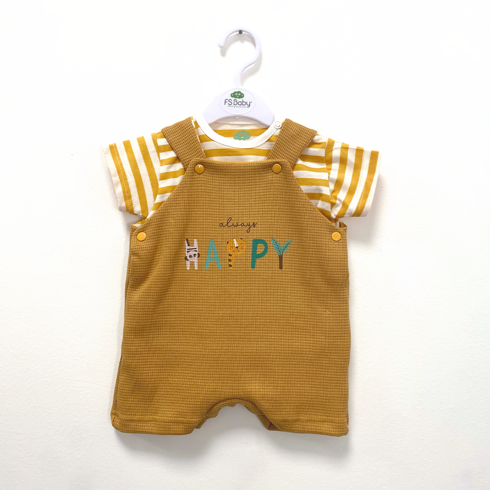 Salopette + t-shirt neonato estivo - dalla 3 alla 18 mesi
