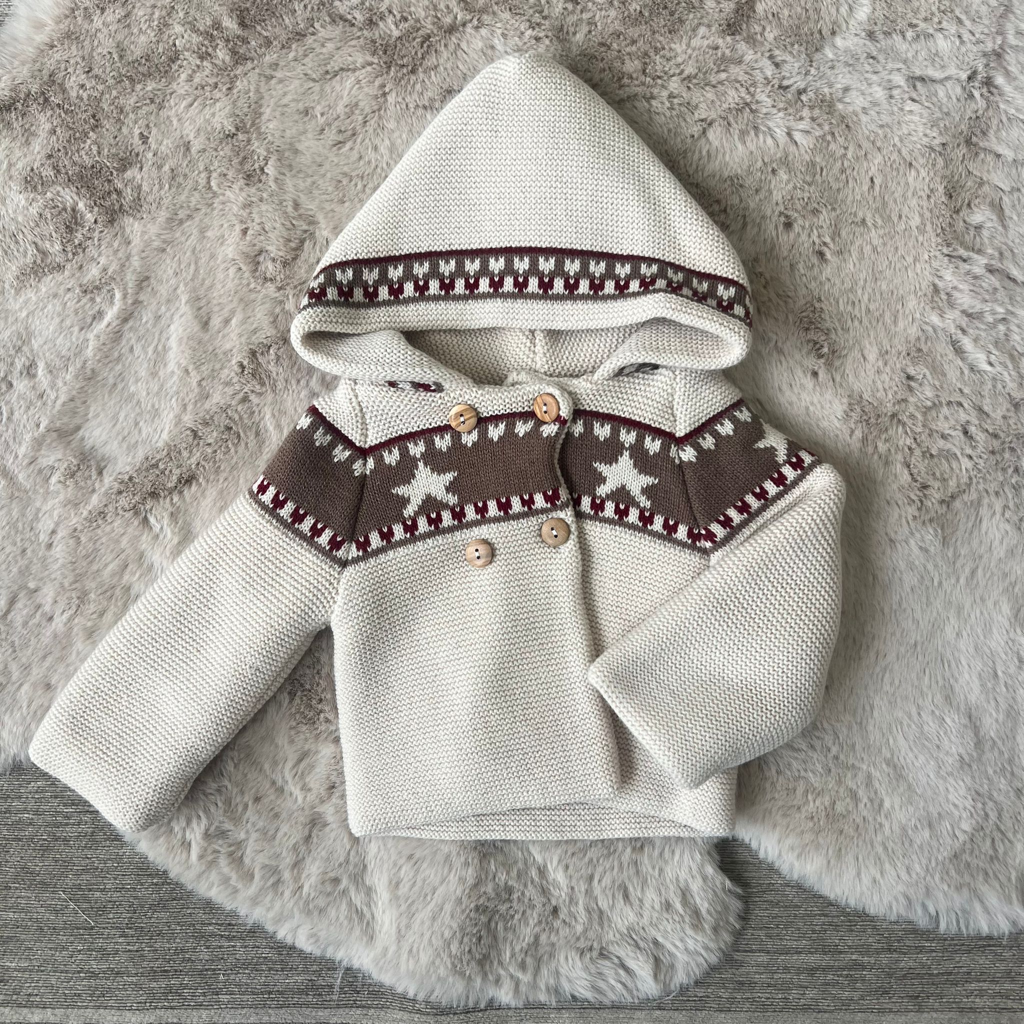 cappottino beige bimbo neonato babidu 1 mese 3 mesi 6 mesi 