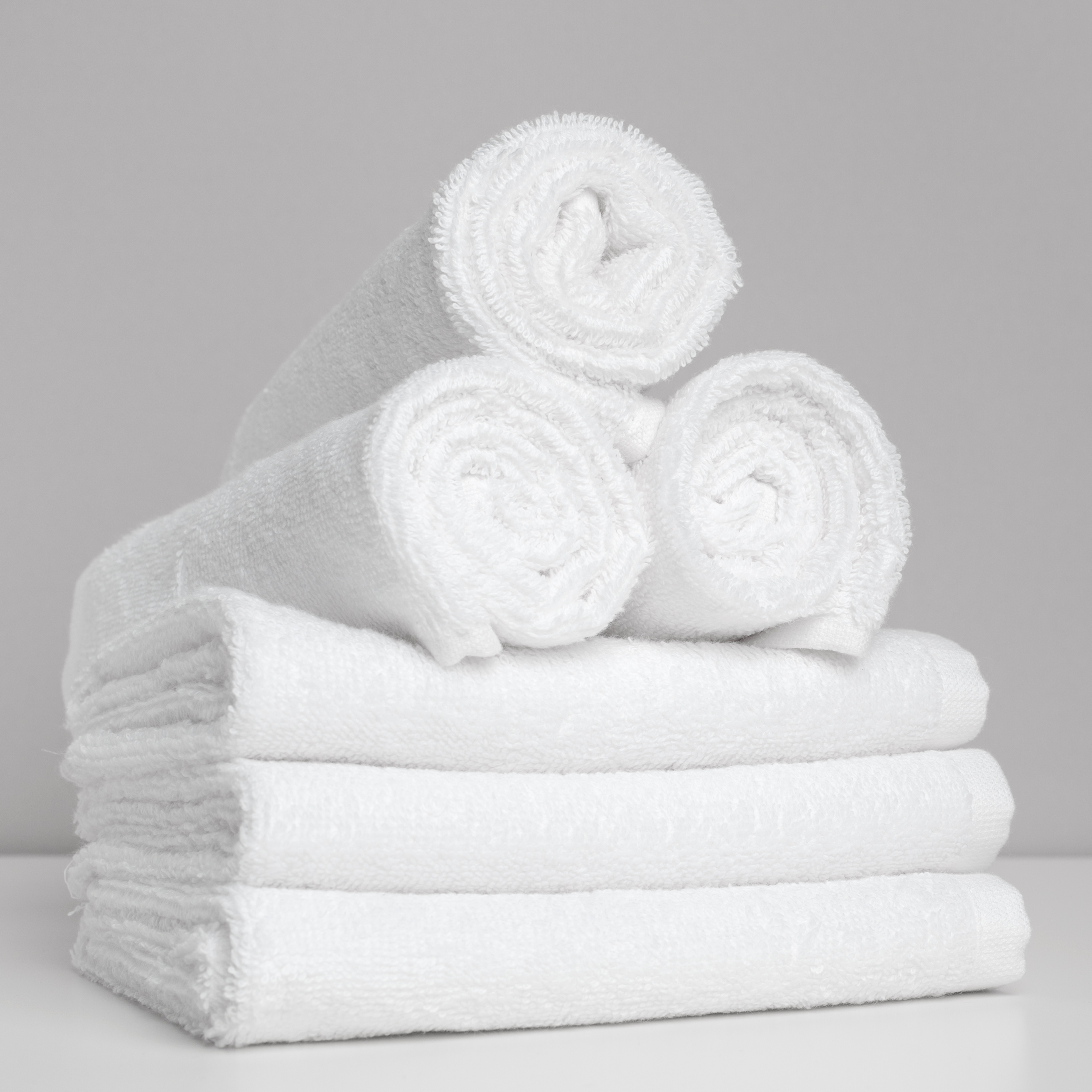 Asciugamano + ospite in puro cotone - in varie colorazioni