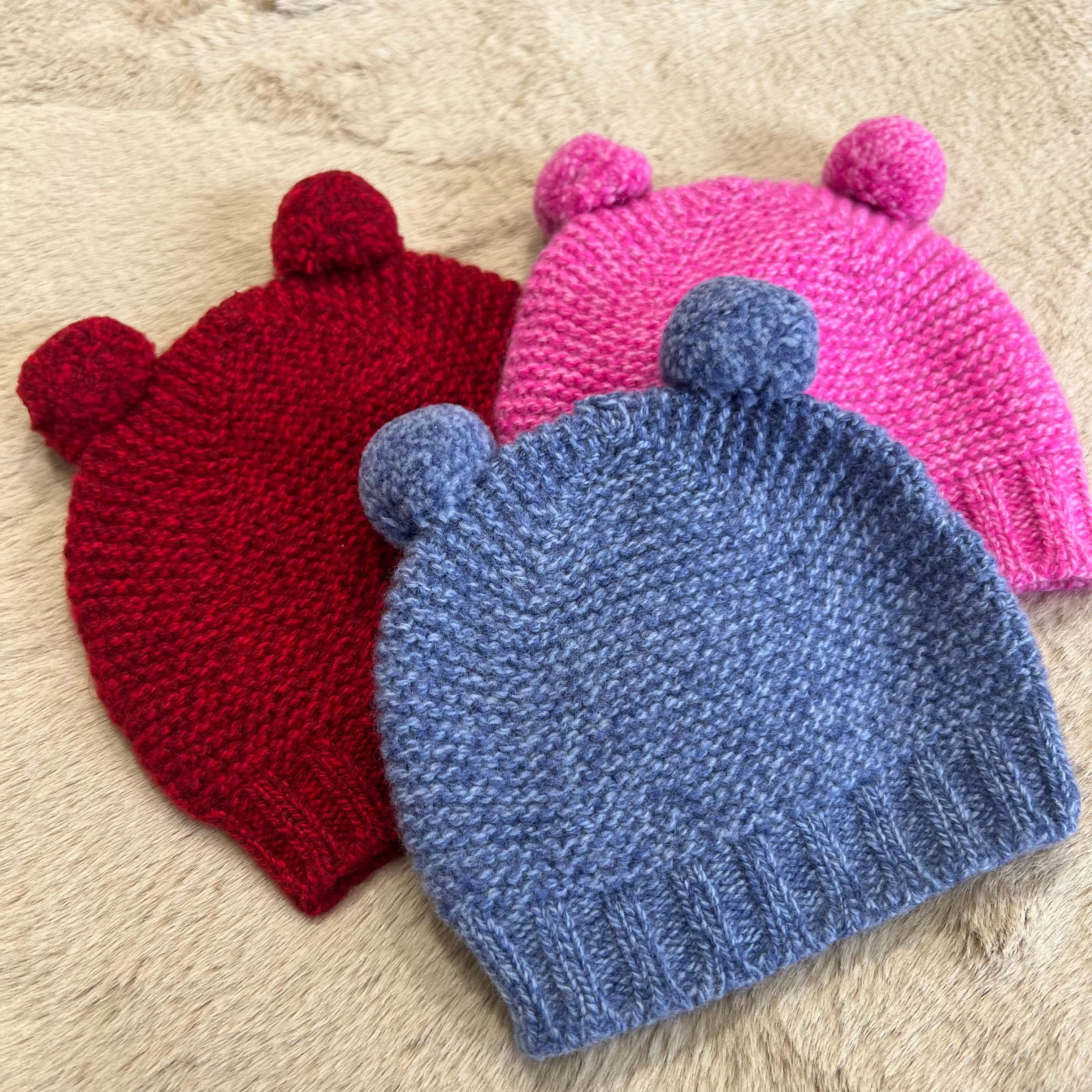 Cappellino in varie colorazioni e misure in LANA MERINOS e CASHMERE  - WEDOBLE