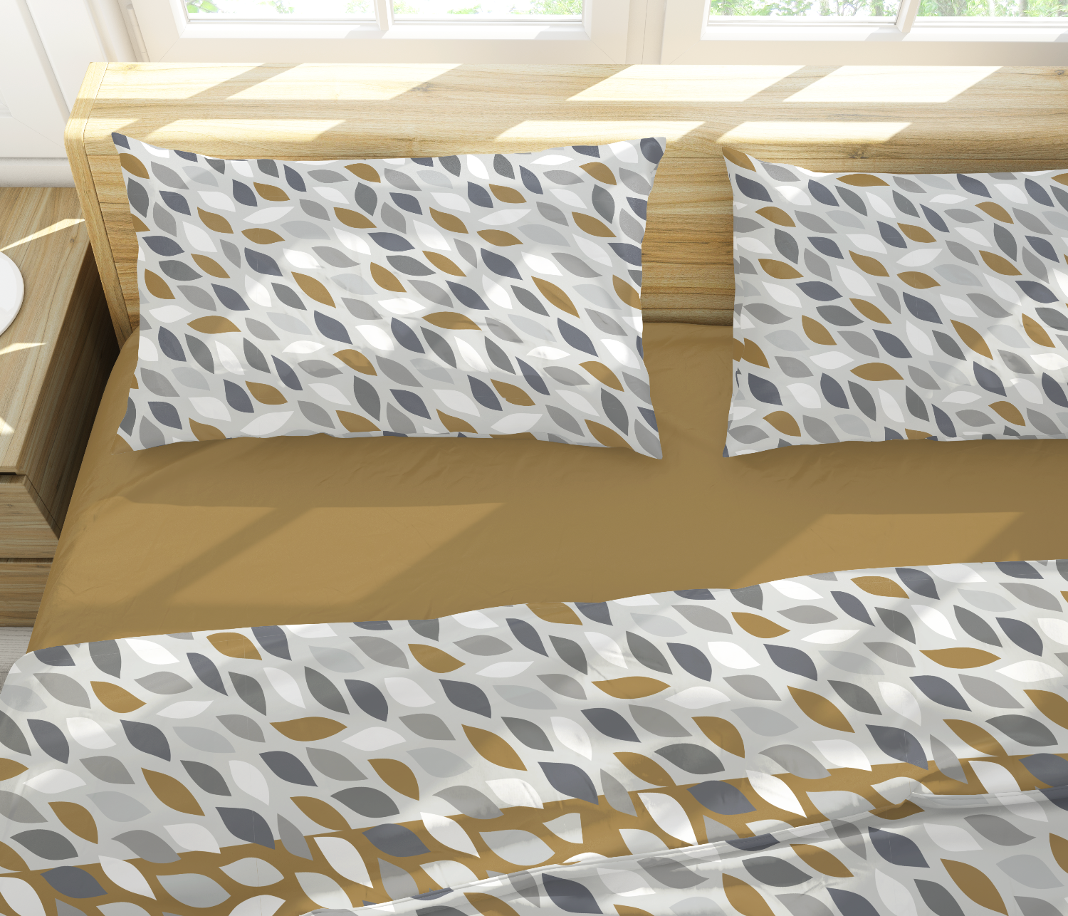 completo letto in morbido coral