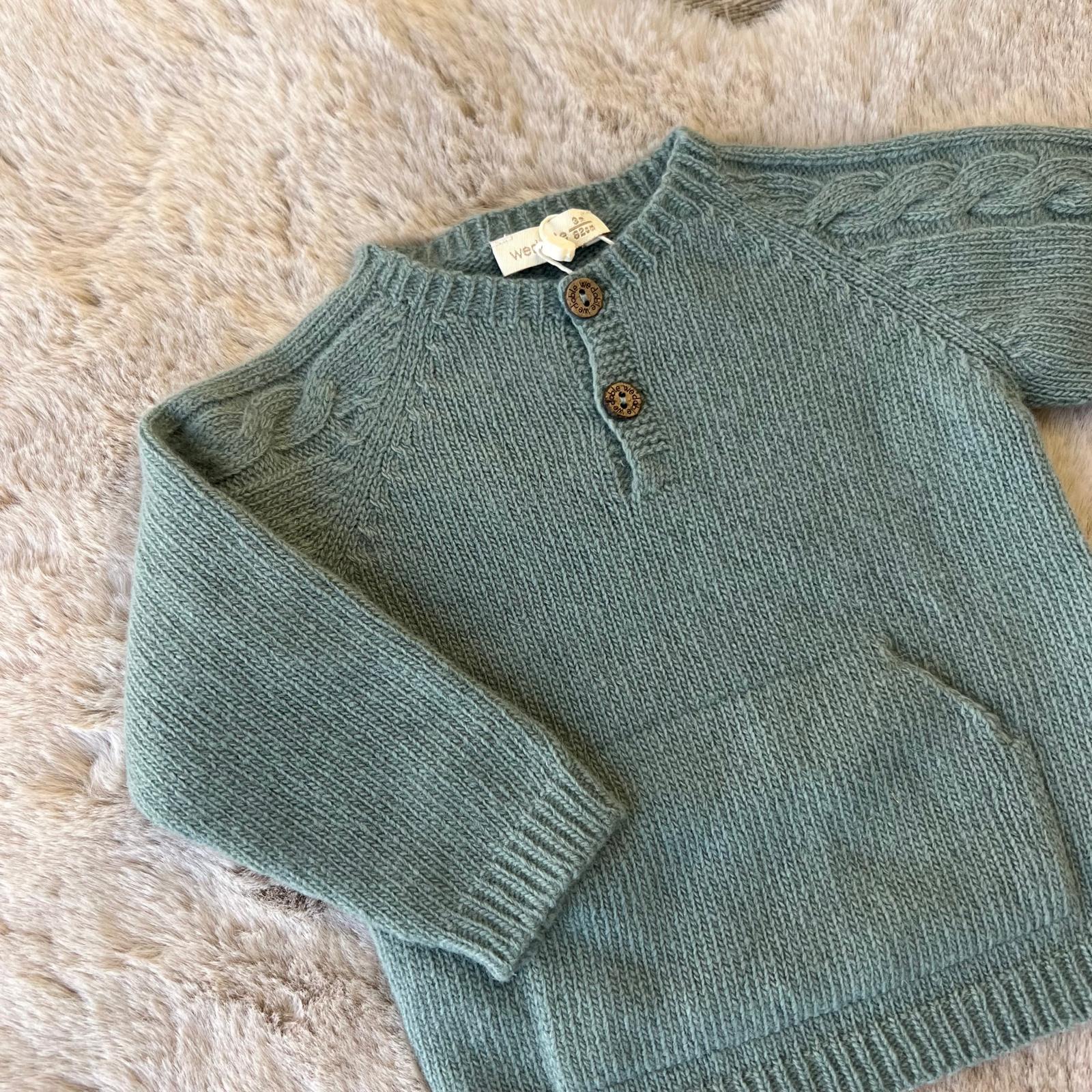 Maglione bimbo con tasche Wedoble - dalla 3 alla 12 mesi in varie colorazioni