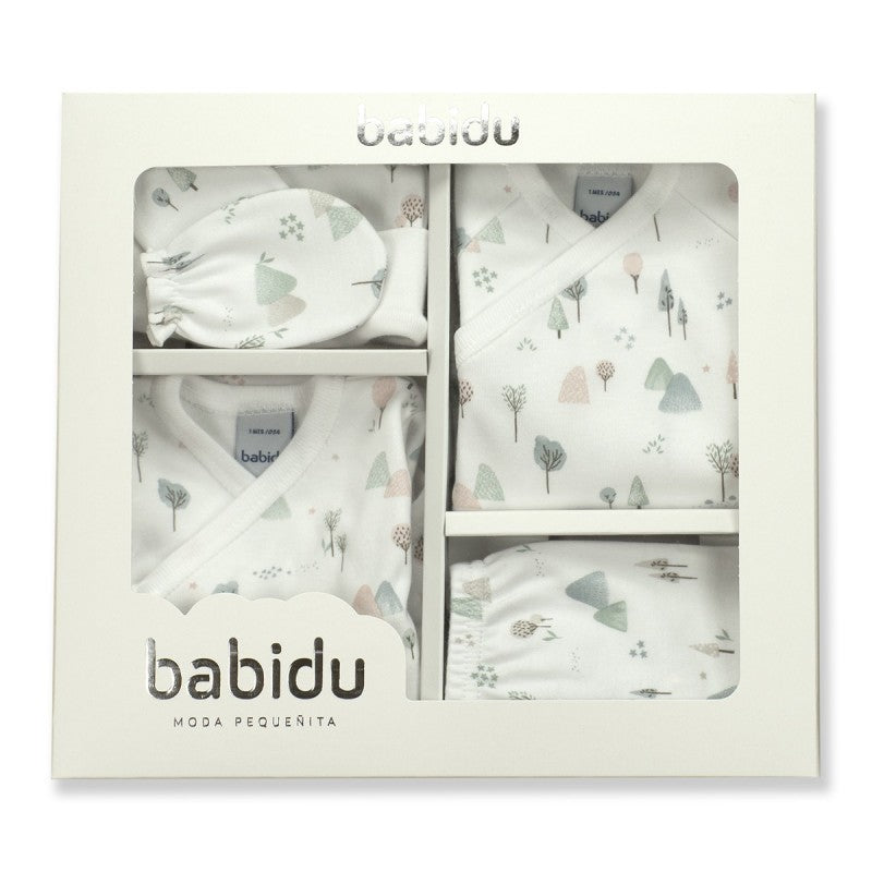 Set neonato con alberelli in varie colorazioni - Babidu