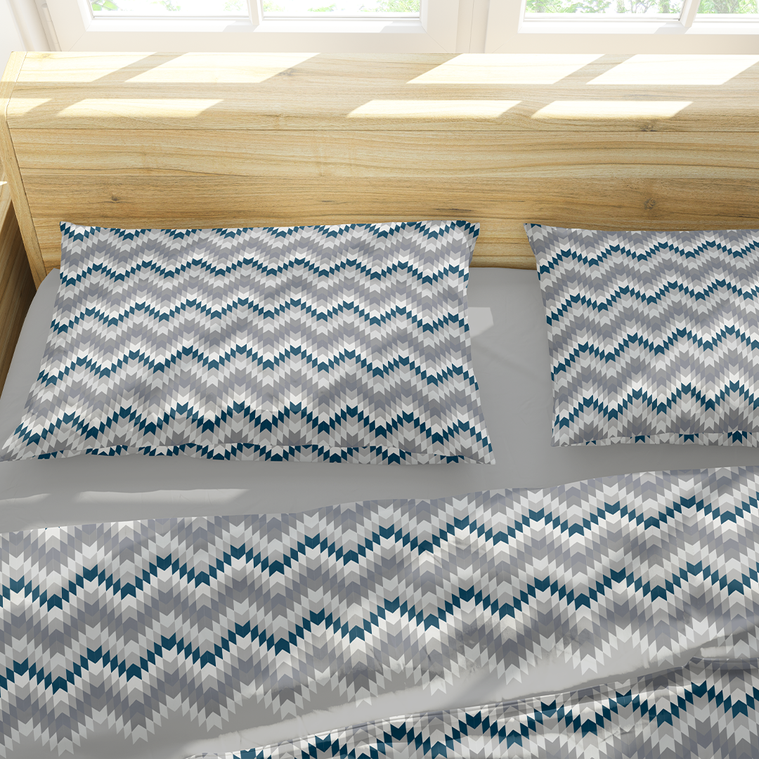 Completo letto lenzuola in pile Invernale Zig Zag - in varie misure e colorazioni