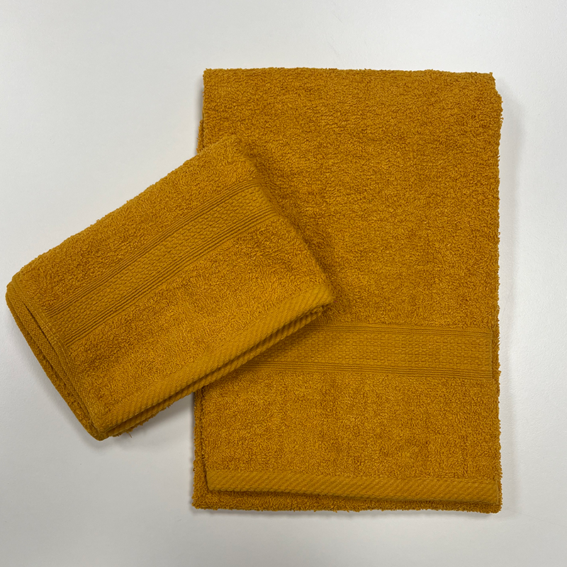 Asciugamano + ospite in puro cotone 420gsm - in varie colorazioni
