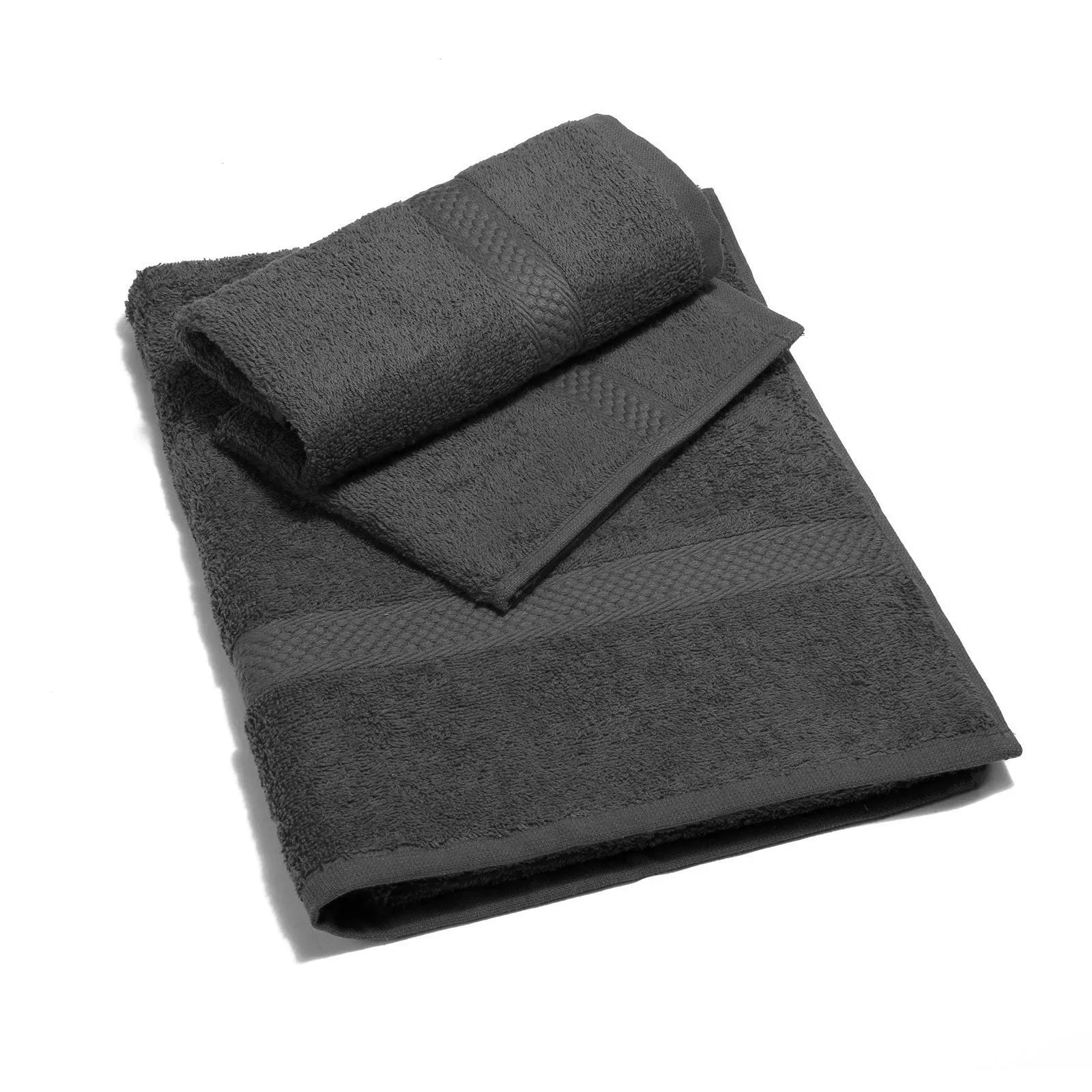 asciugamano e ospite bagno caleffi nero antracite cotone