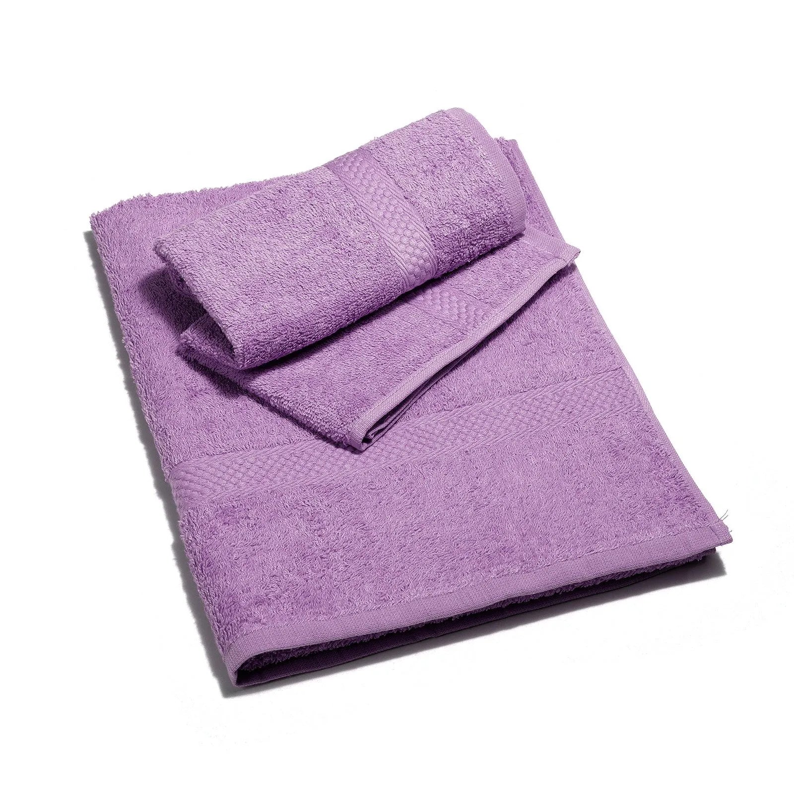 asciugamano ospite telo bagno caleffi lilla cotone