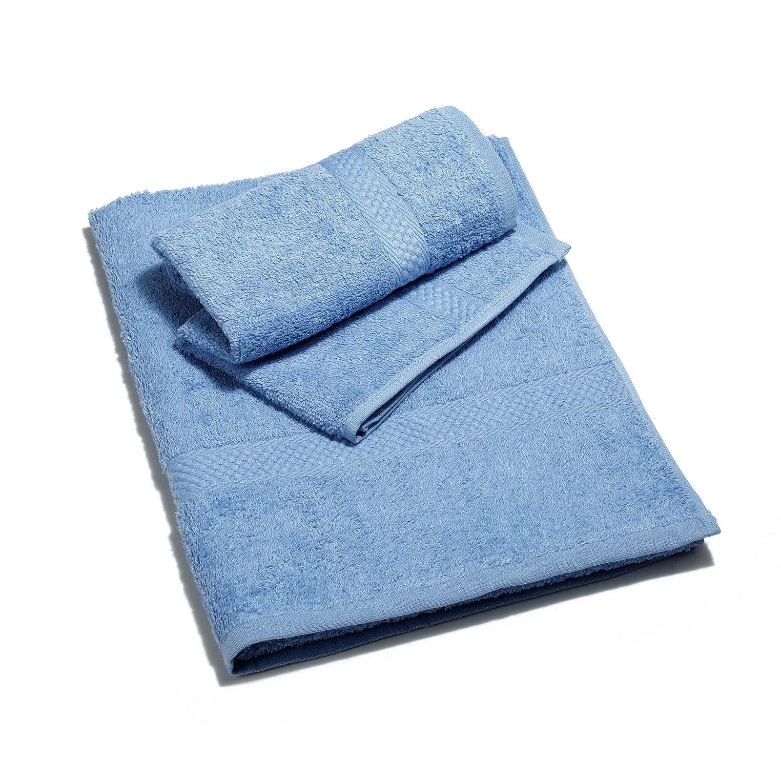asciugamano ospite telo bagno caleffi azzurro lavanda cotone