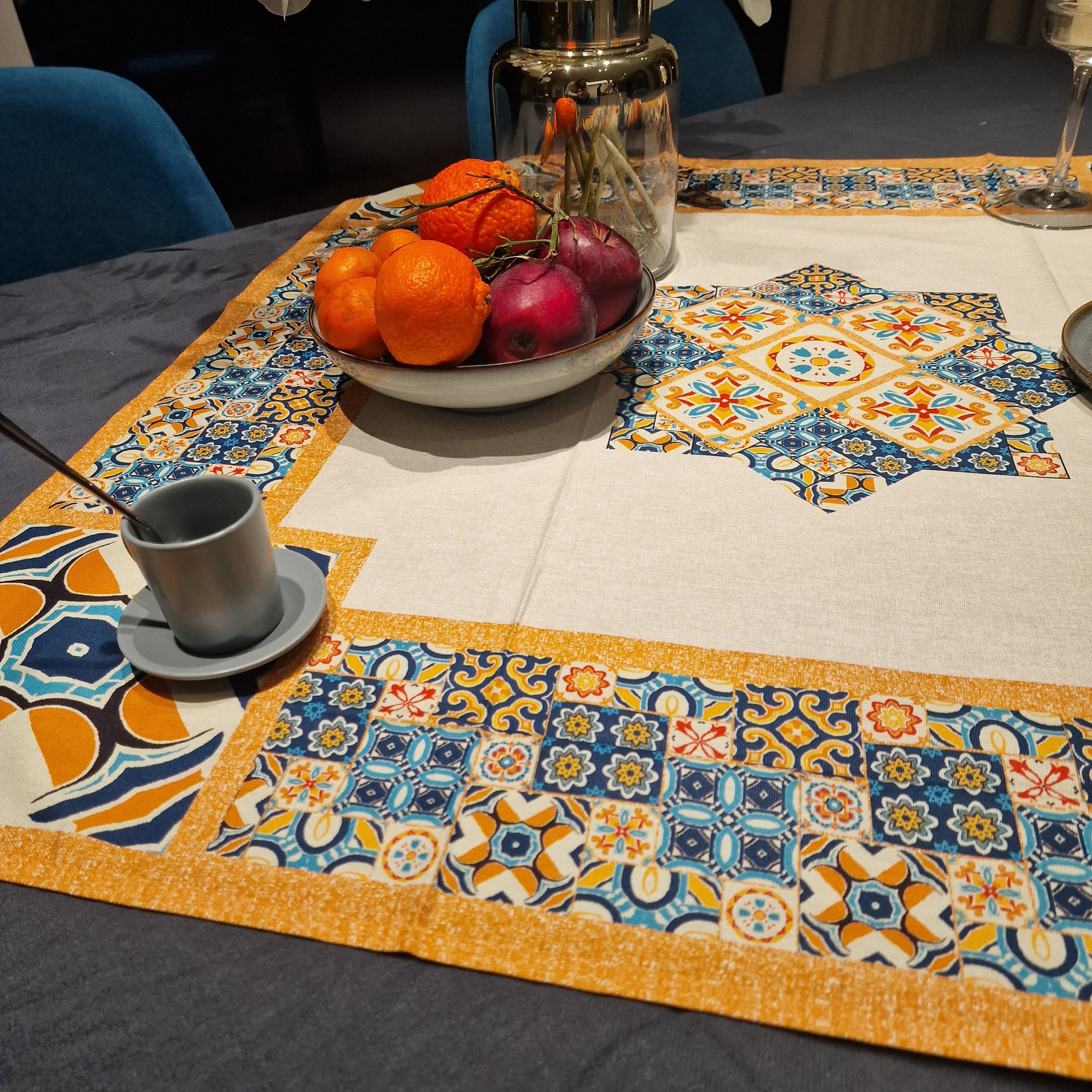 Centrotavola Siciliano Prestige in 100% cotone - vari disegni